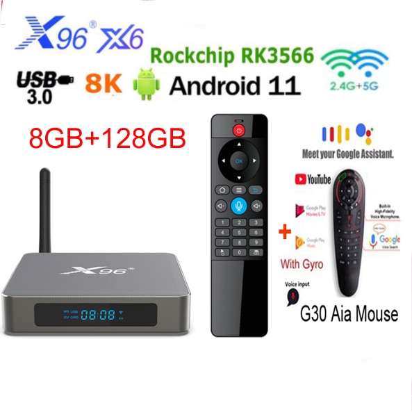 X96 X6 TV ڽ ȵ̵ 11 8G 128G/4G 64G/32G Rockch..